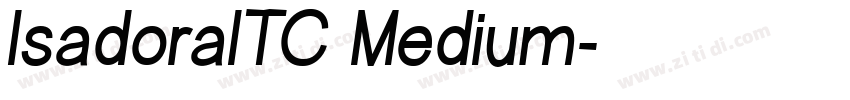 IsadoraITC Medium字体转换